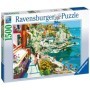 Puzzle romantism in Cinque Terre 1500 piese